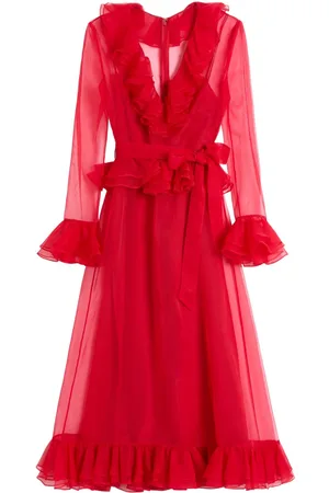 VALENTINO GARAVANI Organza midi dress