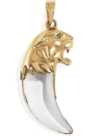 Renato Cipullo 18kt yellow Giaguaro diamond pendant