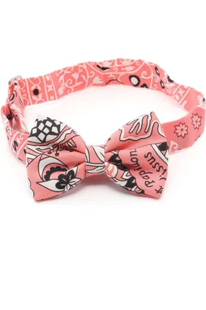 Hermès 2000s Fleurs Et Papillons de Tissus bow tie