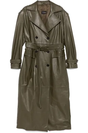 Manokhi Leather trench coat