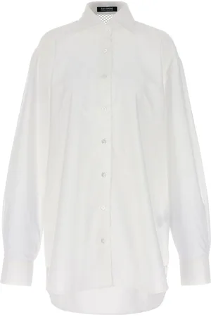 RAF SIMONS Mesh-insert shirt