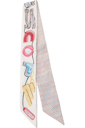 Hermès 2010s Twilly Chevaloscope Pointille scarf