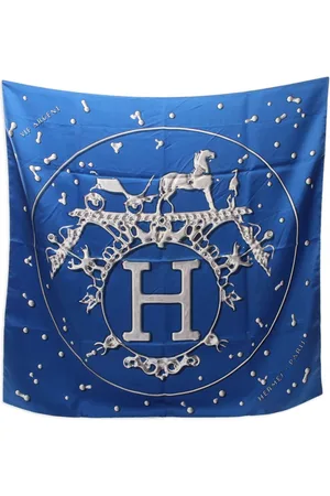 Hermès 2000s Carre 90 Vif Argent scarf