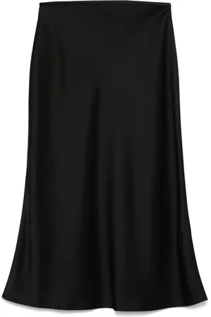 BLUMARINE Satin midi skirt