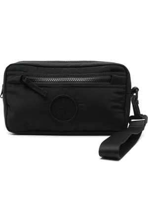 Stone Island Compass-embroiderde clutch bag