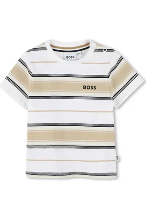 HUGO BOSS Logo-print striped T-shirt