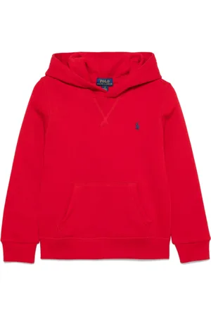 Ralph Lauren Jersey-texture hoodie