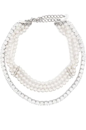 Self-Portrait Faux-pearl necklace