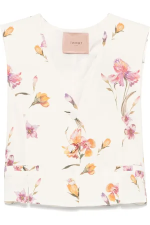 Twin-Set Floral-print waistcoat