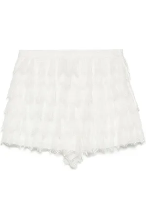 SHIATZY CHEN Sense of Ink Collection silk lace shorts