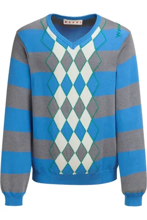 Marni Argyle intarsia-knit jumper