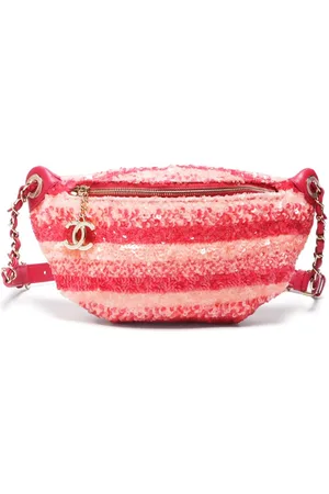 CHANEL 2018-2019 sequin-embellished belt bag