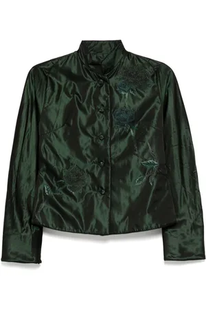 SHIATZY CHEN Libre Collection mandarin collar cotton jacket