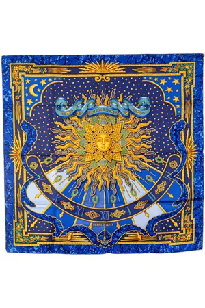 Hermès 20th Century Carpe Diem Silk Scarf scarves
