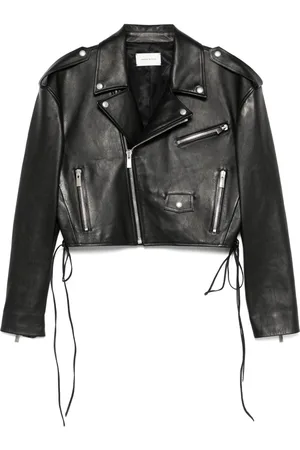 MAGDA BUTRYM Cropped leather biker jacket