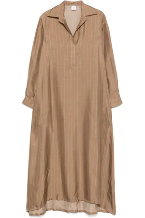 ELEVENTY Pinstriped maxi dress