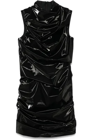 Alexander McQueen Laminated mini dress