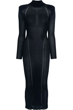 Self-Portrait Lurex-knit maxi dress