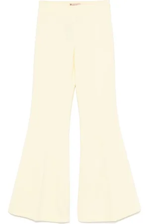 Twin-Set Crepe flared trousers