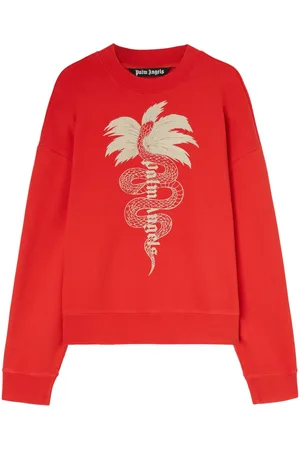 Palm Angels Snake-embroidery sweatshirt