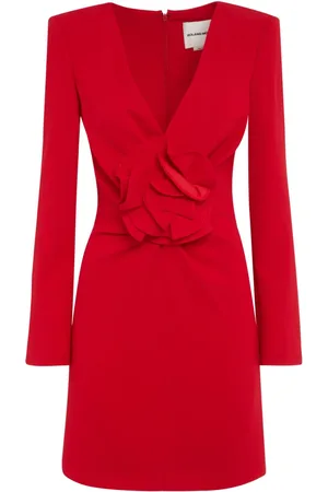 Roland Mouret Floral-appliqué dress