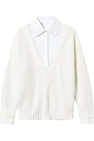 Twin-Set Shirt-detail sweater