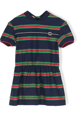 Gucci Web-stripe cotton dress