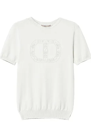 Twin-Set Oval T logo knitted top