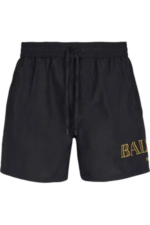Balmain Logo-embroidered swim shorts
