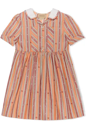 Gucci Striped Oxford cotton dress
