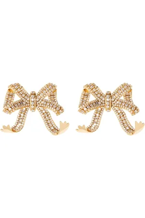 Self-Portrait Bow Motif earrings