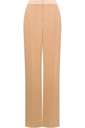 Alberta Ferretti Pressed-crease straight trousers