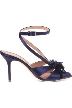 Alberta Ferretti Embellished satin sandals