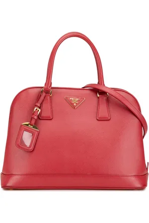 Prada 2010-2020 Medium Saffiano Lux Open Promenade satchel