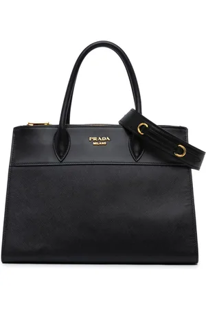 Prada 2013-2024 City Calf Greca Saffiano Paradigme satchel