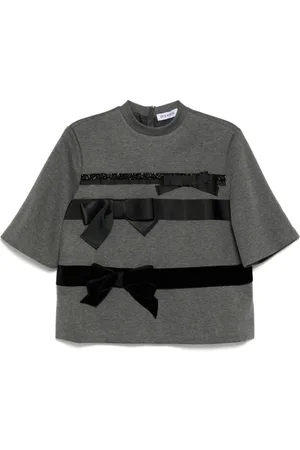 DICE KAYEK Bow-detail t-shirt