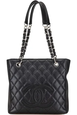 CHANEL 2008-2009 Petite Caviar Shopping Tote shoulder bag