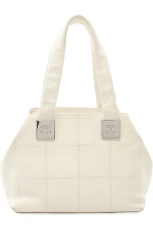 CHANEL 2003-2004 Choco Bar CC tote bag