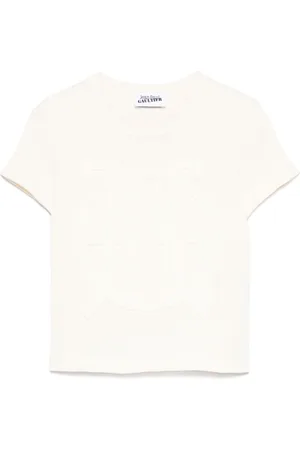 Jean Paul Gaultier Waffle logo-embossed T-shirt