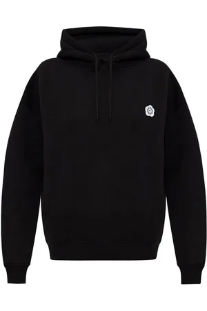 Kenzo Logo-embroidery cotton hoodie