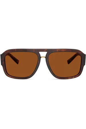 Dolce & Gabbana DG Crossed pilot-frame sunglasses