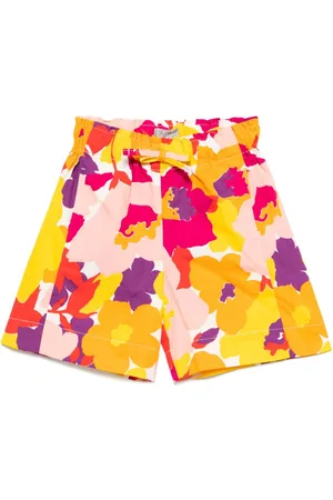 Il gufo Floral-print shorts