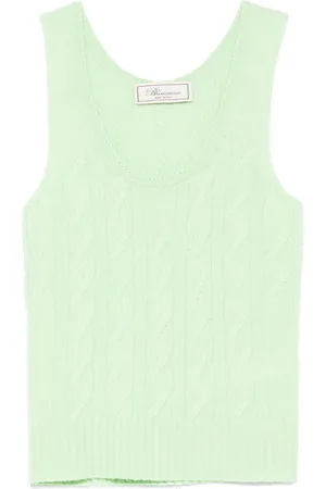 BLUMARINE Cable-knit tank top