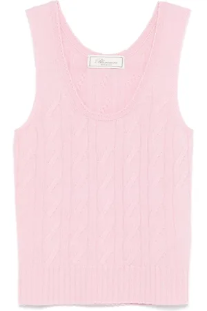 BLUMARINE Cable-knit tank top