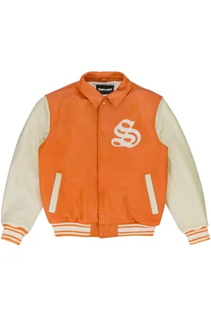 Sp5der Logo-patch varsity jacket