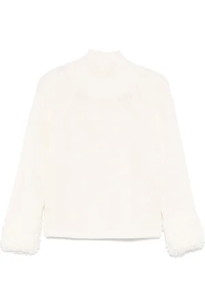 Liu Jo Bouclé-cuff sweater