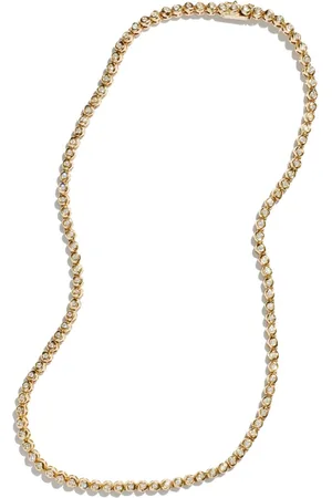 Fie Isolde 14K yellow Alfa diamond necklace