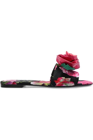 Dolce & Gabbana Floral-motif slides