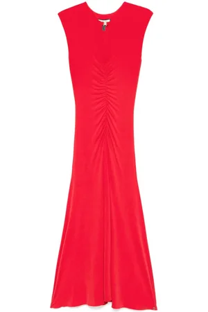 NISSA Ruched maxi dress