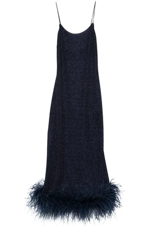Oseree Lumière Plumage maxi dress